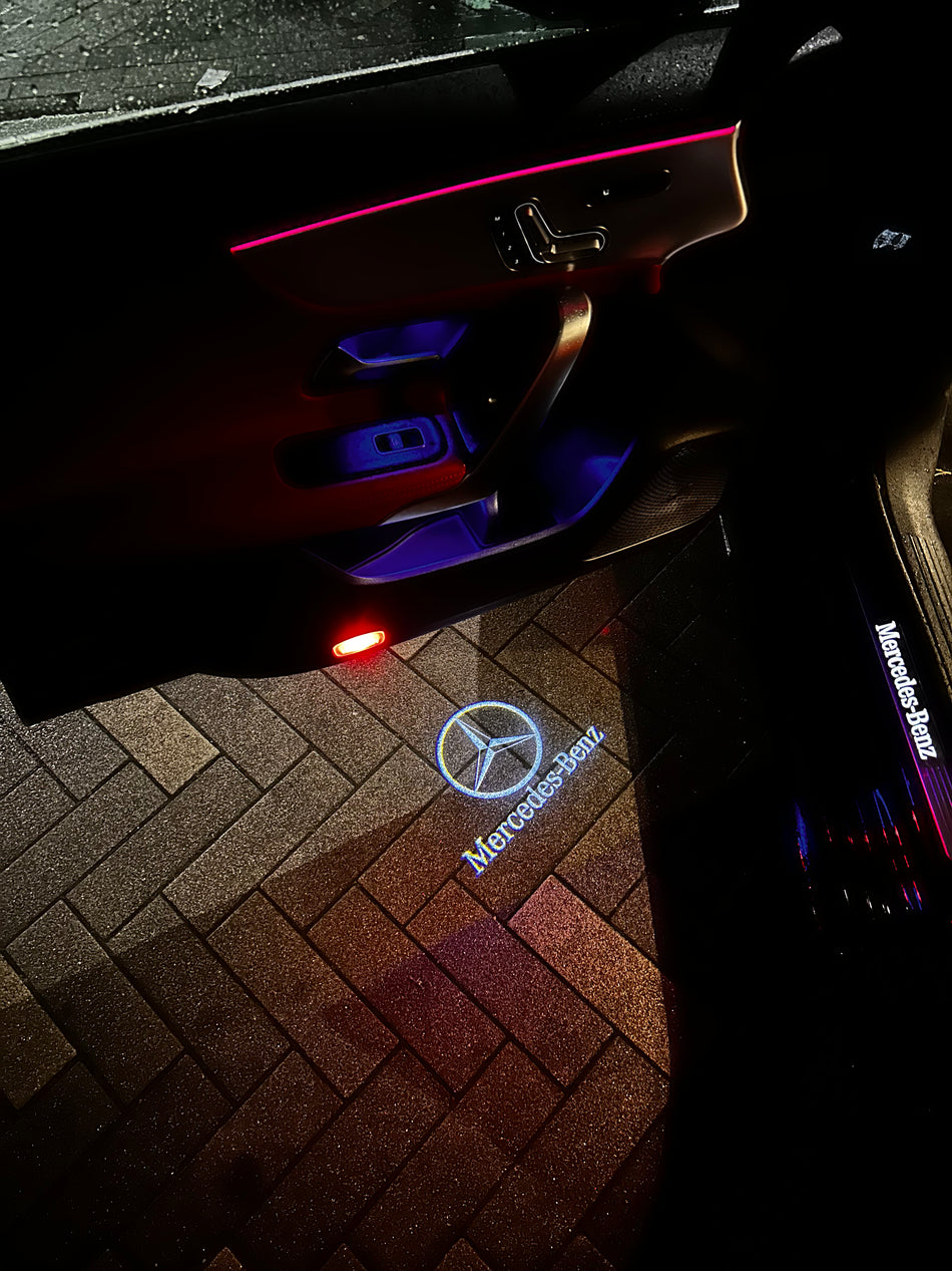 Mercedes Benz CLA/CLS/E-Class Coupe Puddle Lights (Mercedes Logo)